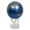 6" Mova Globe - Cobalt Blue and Silver Map